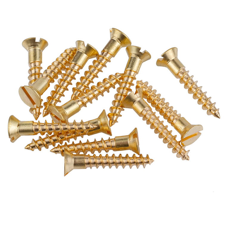 UNIQANTIQ HARDWARE SUPPLY Flat Countersunk Head Slot Drive Wood Screws